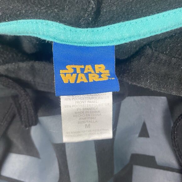 Star Wars Over Darth Vader Graphic Sweater Mens M Black Hoodie Sweatshirt - Picture 7 of 9